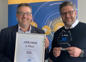 IDS Kempten Mitarbeiter erhalten 2. Platz Urkunde