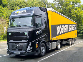 Gelber Noerpel LKW Vilnius