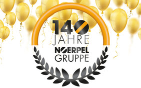 140 Jahre Noerpel Gruppe Jubiläum Banner