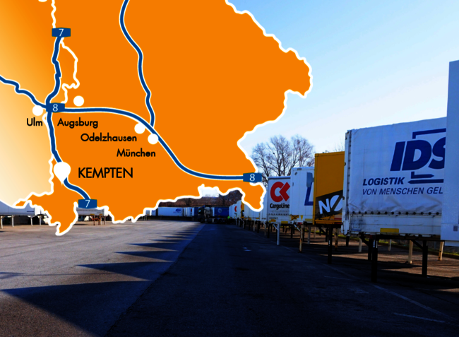 Spedition nahe Füssen, Kaufbeuren, Memmingen und dem Bodensee